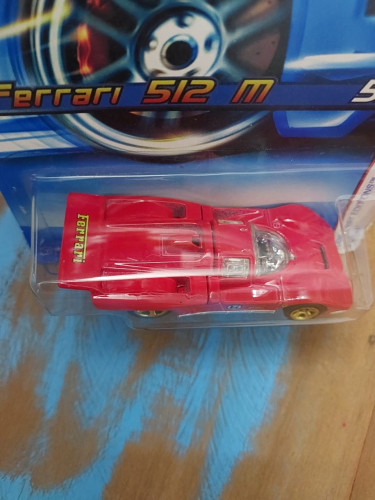 Action Figures Hot Wheels Mainline Ferrari 512 M Vermelha - Ferrari - #