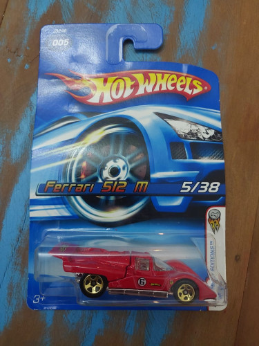 Action Figures Hot Wheels Mainline Ferrari 512 M Vermelha - Ferrari - #