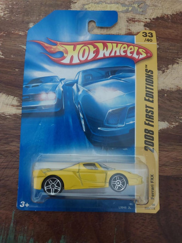Action Figures Hot Wheels Mainline Ferrari Fxx Amarela - Ferrari - #