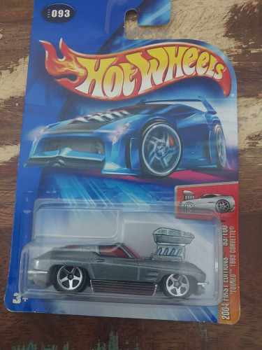 Action Figures Hot Wheels Mainline Tooned 1963 Corvette - Corvette - #