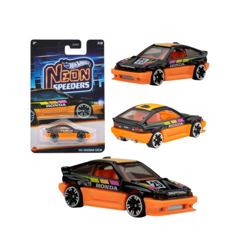 Hot Wheels Neon Speeders 85 Honda CR-X Hot Wheels Neon Speeders # - Produto Original