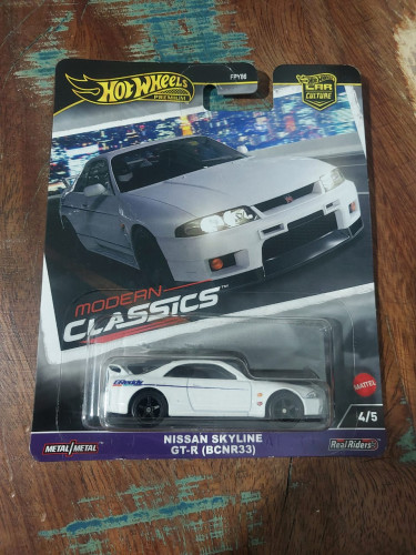 Action Figures Hot Wheels Premium Car Culture Modern Nissan Skyline R-33 - Nissan - #