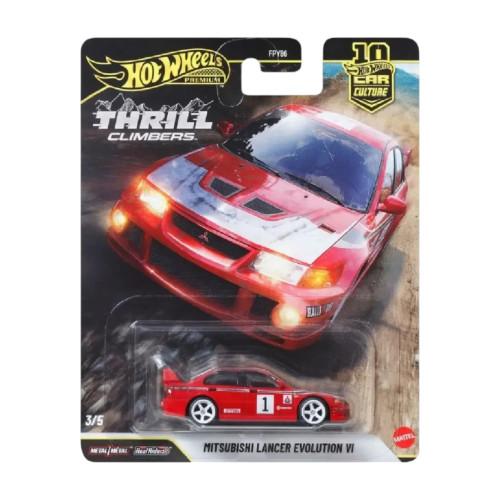 Hot Wheels Premium Car Culture Thrill Climbers - Mitsubishi Lancer Evolution VI-Car Culture Thrill Climbers-