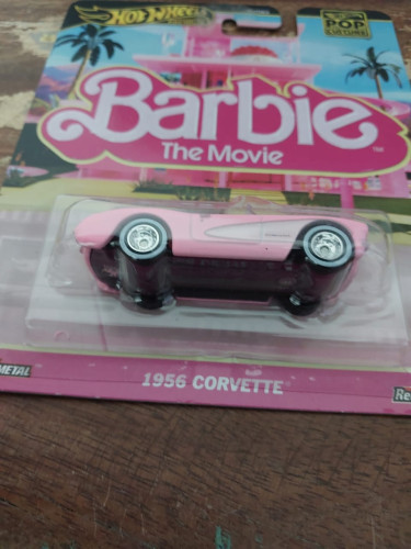 Action Figures Hot Wheels Premium Culture 2025 Barbie Movie Corvette - Barbie - #