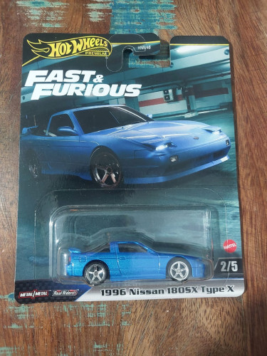 Action Figures Hot Wheels Premium Fast E Furious Nissan 180sx - Nissan - #