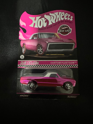 Action Figures Hot Wheels Rlc Custom Fleetside Pink - Custom Fletside - #
