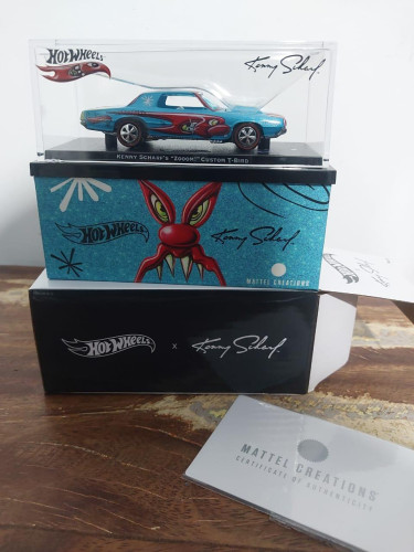Action Figures Hot Wheels X Kenny Scharf Custom T-bird - Kenny - #