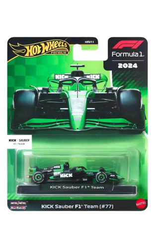 Action Figures Hotwheels Premium F1 kick Sauber F1 Team (#77) - Fórmula 1 - #