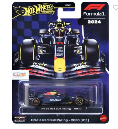 Action Figures Miniatura Fórmula 1 Red Bull Racing RB20 - #11 Perez - 1:64 - Hot Wheels Premium-Fórmula 1-