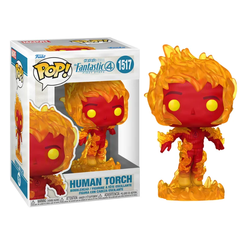 Human Torch 1517 Funko Pop Original O Quarteto Fantastico Marvel Tocha Humana-Fantastic Four-1517