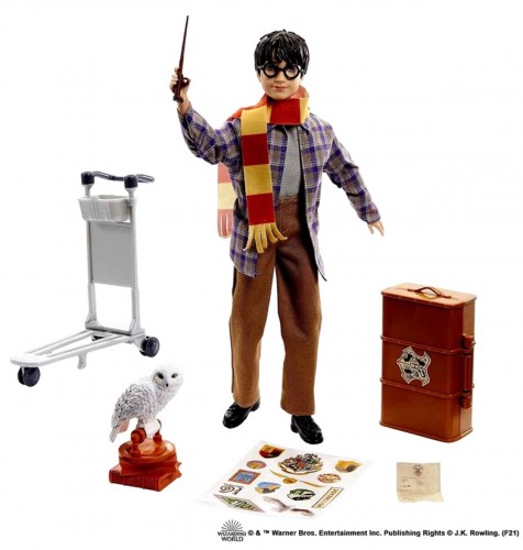 Action Figures Boneco Colecionável Personagem Menino Harry Potter - Plataforma 9 3/4 - Com Acessórios - Mattel - Harry Potter - #