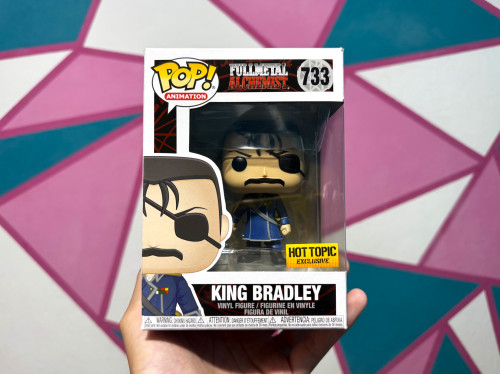 RARO E NOVO Funko Pop King Bradley HOT TOPIC Fullmetal Alchemist #733 - Produto Original