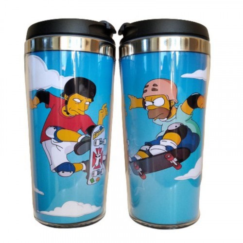 Copo Térmico Homer Simpsons Inox 450ml-Os Simpsons-