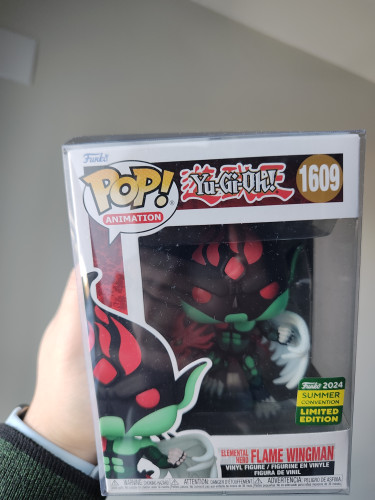 Funko Pop Elemental Hero Flame Wingman 1609 Summer Convention Limited Edition 2024-Yugi-oh-1609