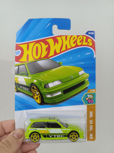 Action Figures Hot Wheels '90 Honda Civic EF - HW '70s VS. '90s-HOTWHEELS-