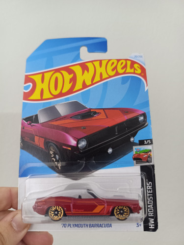 Action Figures Hot Wheels '70 Plymouth Barracuda - HW Roadsters-HOTWHEELS-