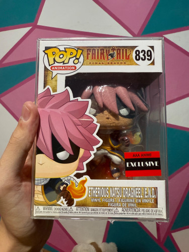 Raro E Novo Funko Pop Natsu Etherious End Com Protetor Fairy Tail #839 - Produto Original