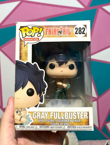 Raro E Novo Funko Pop Gray Fullbuster Fairy Tail #282 - Produto Original