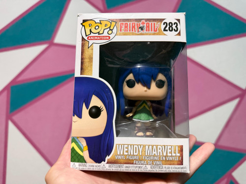 RARO E NOVO Funko Pop Wendy COM PROTETOR Fairy Tail #283 - Produto Original