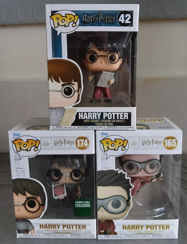 Trio de pops Harry Potter Harry Potter #03 - Produto Original
