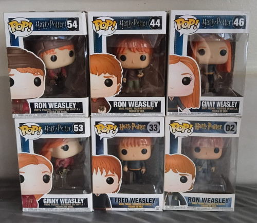 Kit 6 pops irmãos Weasley Harry Potter #06 - Produto Original