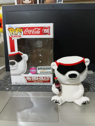 Polar bear coca cola flocked Coca-Cola #158 - Produto Original