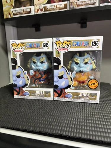 Dupla Funko Pop Jinbe - Regular + Chase - 2 funkos one piece - One Piece  #1265