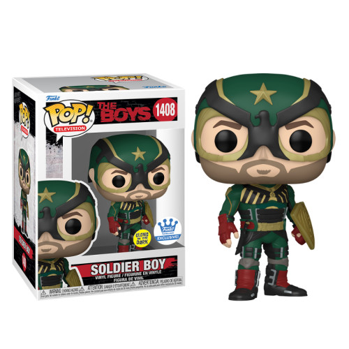Funko Pop The Boys Soldier Boy 1408 Exclusivo Glow Original Colecionavel-The Boys-1408