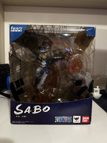 Action Figures Bandai figuarts zero- one piece- sabo dressrosa extra battle-One Piece-