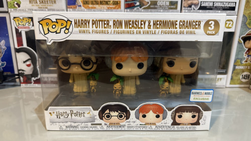 3 Pack Harry Potter, Ron Weasley & Hermione Granger Harry Potter #3 - Produto Original