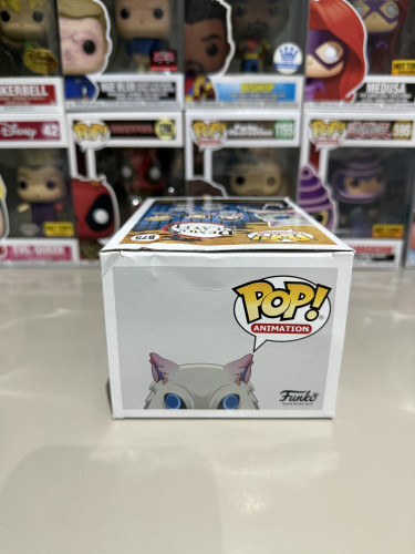 Funko Pop Inosuke Hashibira DETALHE CAIXA - Demon Slayer: Kimetsu No Yaiba - #875