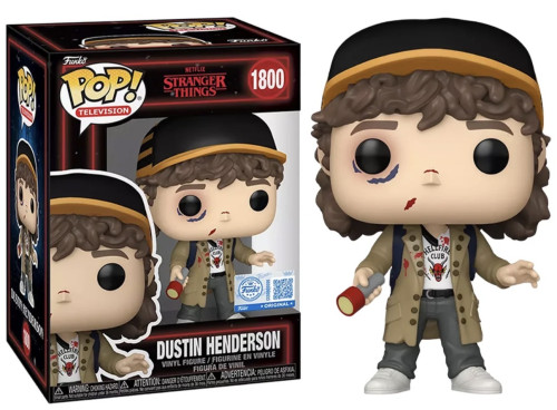Funko Pop! Stranger Things 5ª Temporada: Dustin Exclusivo #1800 Television Stranger Things #1800 - Produto Original