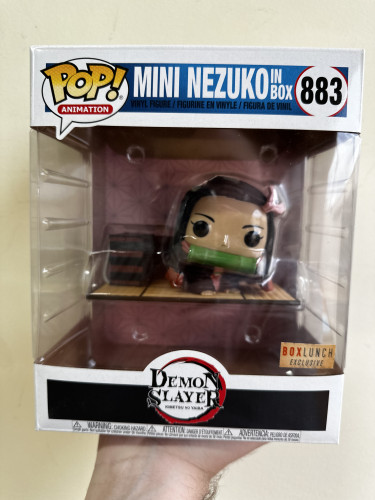 Funko pop! Demon slayer- mini nezuko in box boxlunch exclusive Kimetsu No Yaiba #883 - Produto Original