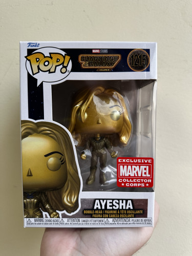 Funko pop! Guardians of the galaxy Vol 3- Ayesha Marvel collector corps Guardians Of The Galaxy Volume 3 #1215 - Produto Original
