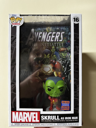 Funko pop Marvel comic cover- Skrull as Iron man 16 Wonder Con 2023-Marvel Comics-16