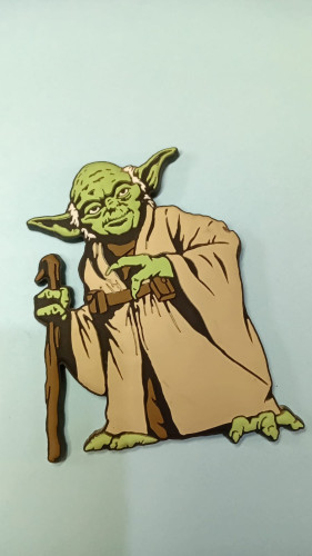 Placas e Quadros Decorativos IMÃ COLECIONÁVEL – MESTRE YODA-Star Wars-