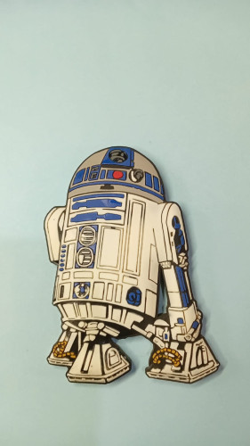 Placas e Quadros Decorativos IMÃ COLECIONÁVEL – R2D2-Stars Wars-