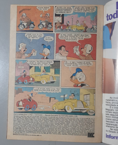  Pato Donald #1742 - Produto Original
