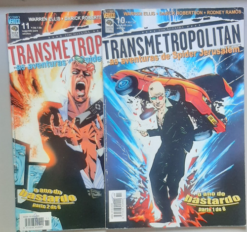 Transmetropolitan  As Aventuras De Spider Jerusalém Transmetropolitan #10 a 15 - Produto Original