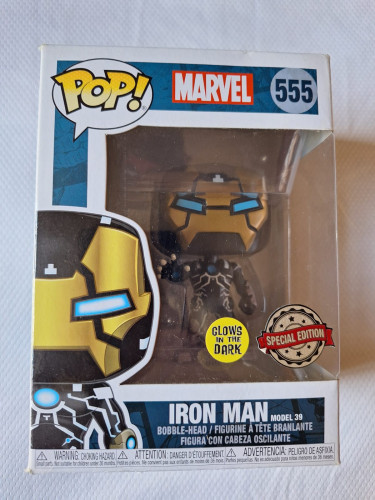 Funko Pop Iron Man - Model 39 Marvel #555 - Produto Original