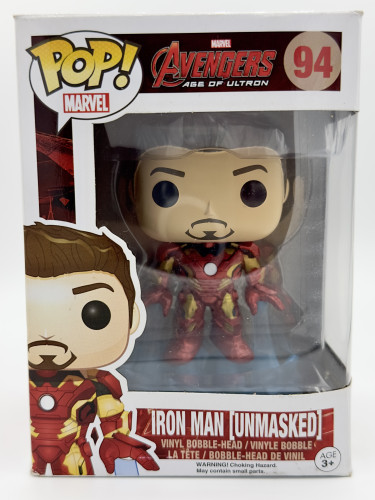Funko Pop Iron Man (Unmasked) Avengers Age Of Ultron #94 - Produto Original