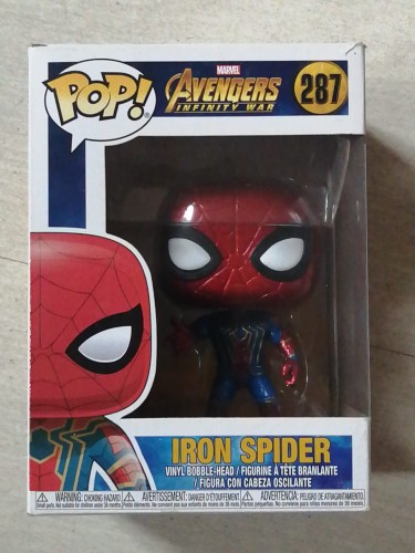 Funko Pop Iron Spider (caixa machucada) Avengers Infinity War #287 - Produto Original