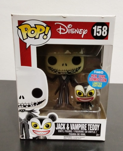 JACK & VAMPIRE TEDDY The Nightmare Before Christmas #158 - Produto Original
