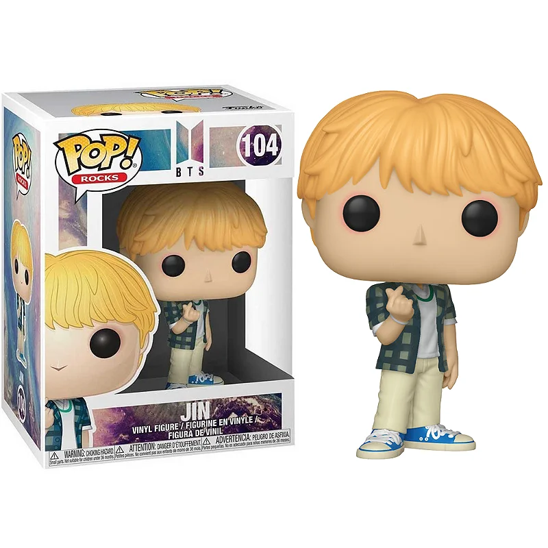 Jin 104 Bts Funko Pop Rocks - Bts - #104 - Funko Pop - #104 FUNKO POP #104 - Produto Original