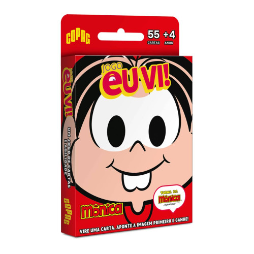 JOGO CARTAS COPAG EU VI! TURMA DA MONICA PENSE RAPIDO ACHOU?-Jogo De Tabuleiro-
