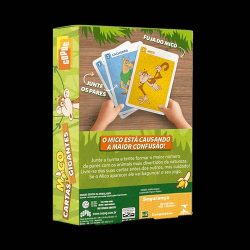 Jogo Mico Cartas Gigantes Copag - Fuja Do Mico - Educativo - Baralho Copag - #