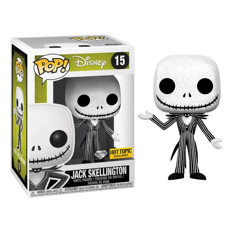 Jack Skellington 15 Diamond Disney Estranho Mundo De Jack Exclusivo - O Estranho Mundo De Jack - #15 - Funko Pop - #15 FUNKO POP #15 - Produto Original