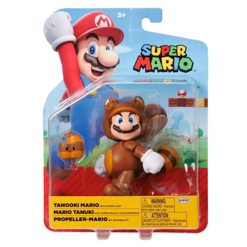 Action Figures Jakks Tanooki Mario-Super Mario-