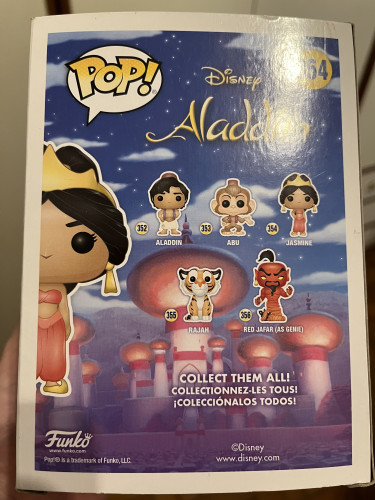 Funko Pop Jasmine (Barnes & Noble) - Funko Pop Disney Jasmine 354 EXCLUSIVE BARNES & NOBLE - #354