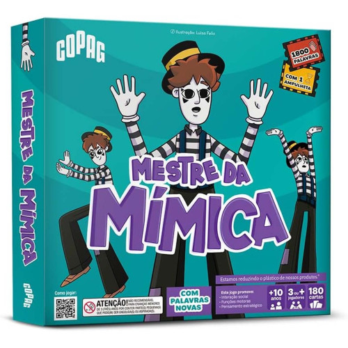Jogo Cartas Mestre da Mimica Copag 180 Cartas Desafie a Galera-Jogo De Tabuleiro-